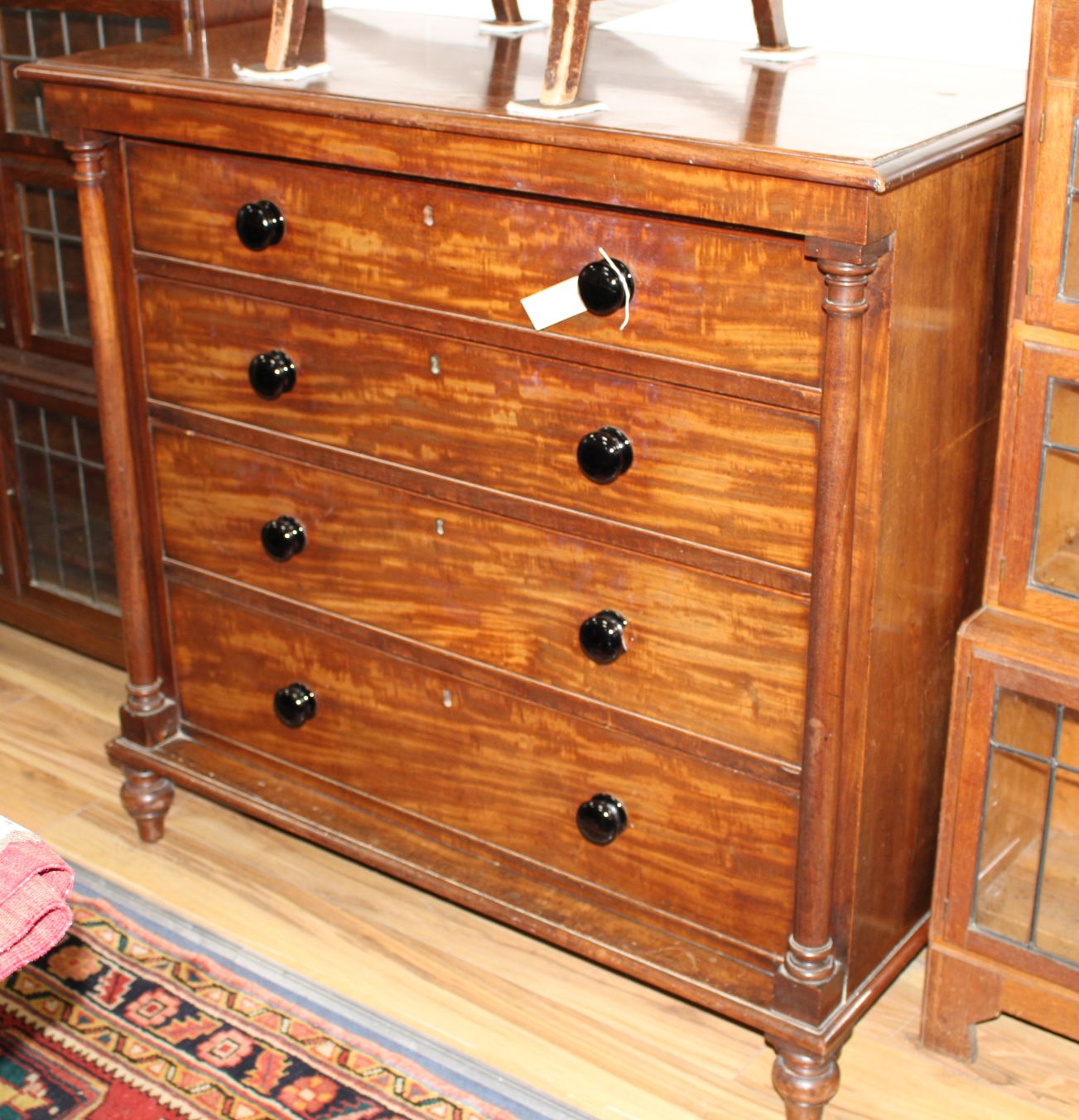 An early Victorian mahogany chest W.110cm