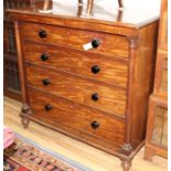 An early Victorian mahogany chest W.110cm