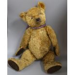 A Chiltern 1930's bear, thick golden mohair, 28in., excellent condition