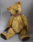 A Chiltern 1930's bear, thick golden mohair, 28in., excellent condition