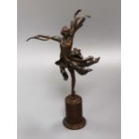Tom Merrifield (b. 1932), 'Dragonfly II', a limited edition bronze figure of a dancer, signed and