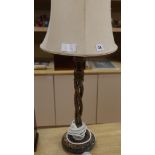 A decorative table lamp height 53cm approx.