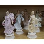 Six Wedgwood 'The dancing hours' figurines