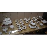 A collection of Royal Albert Old Country Roses tableware (73 pieces), comprising: 6 tea cups and 8