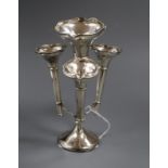 A small George V silver epergne with loaded base, Birmingham 1920 H.18cm.