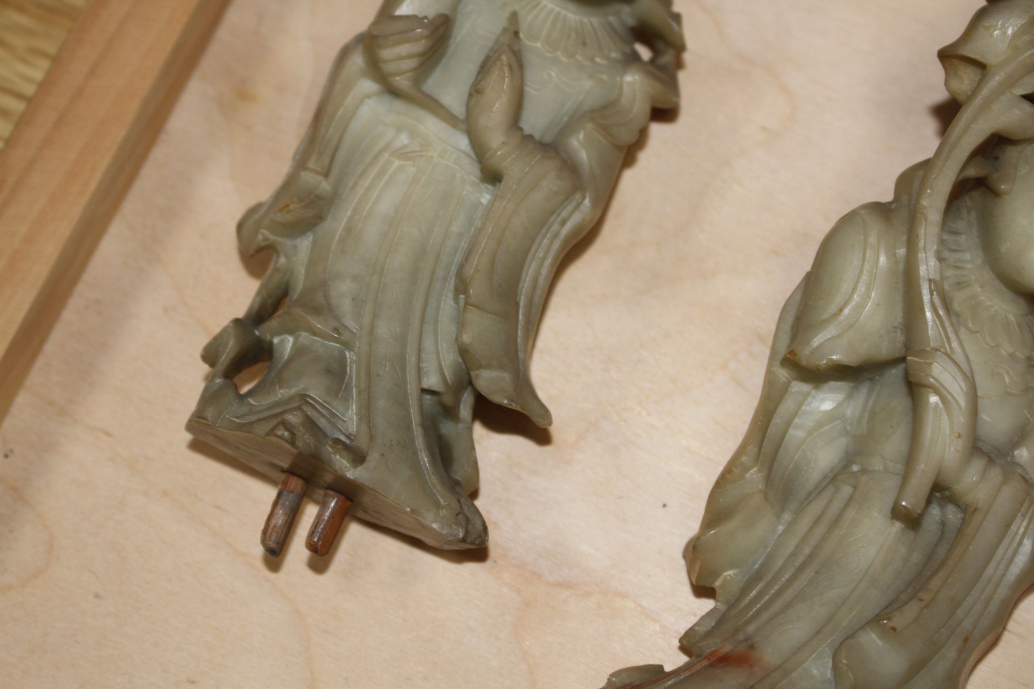 A Chinese soapstone group of eight immortals, late 19th / early 20th century, each separate figure - Image 7 of 7