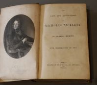 Dickens, Charles - The Life and Adventures of Nicholas Nickleby, 1st edition, portrait frontis and