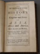 [Crull, Jacodus] - Introduction to the history of the Kingdoms and States of Asia, calf, 8vo, R.J.