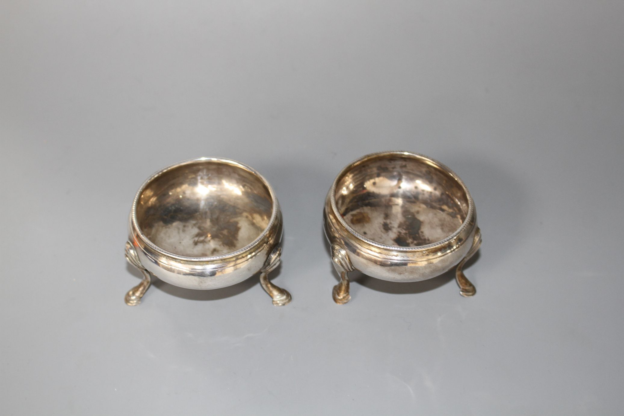 A pair of George III silver bun salts, by Peter & Ann Bateman, London, 1794, 61mm, 2.5ozCondition: - Image 2 of 8