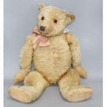 A Chiltern bear, c.1930, 27in., original velvet pads, some hair loss on right left arm and body