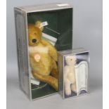 Four Steiff boxed limited edition teddy bears: a 1912 Replica, a 1906 Replica, Petsy 1927 and Snap-