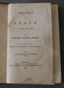 Fischer, Frederick Augustus - Travels in Spain in 1797 and 1798 …, speckled calf, rebacked, 8vo,