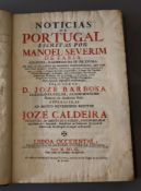 Faria, Manoel Severim de, 1583-1655 - Noticias de Portugal, 2nd edition, calf, quarto, pencil