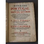 Faria, Manoel Severim de, 1583-1655 - Noticias de Portugal, 2nd edition, calf, quarto, pencil