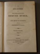 Burke, Edmund - The Speeches of the Right Honourable Edmund Burke, 1st edition, 4 vols, 8vo, tree