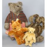 A collection of assorted modern and vintage soft toys including Steiff Condition:-1980's