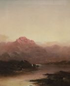 Leopold Rivers (1852-1905), pair of oils on canvas, Loch Scenes, one signed, 29 x 23cm Condition: