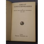 Churchill, Winston S - Great Contemporaries, inscribed by the author, 1st edition, 3rd impression,