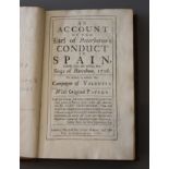 Friend, John - Account of the Earl of Peterborow's conduct in Spain, calf, 8vo, front board