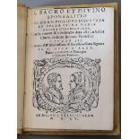 Albicanti, Giovanni Alberto - Sacro et divino sponsalitio, vellum, 12mo, photocopy title page and