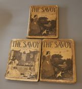 Beardsley, Aubrey (et al) - The Savoy, Two issues, No.1 - January 1896, one lacking spine, the other
