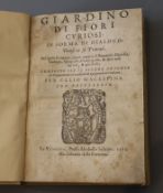 Torquemada, Antonio de - Giardino di fiori curiosi in forma di dialogo..., 1st edition, renewed