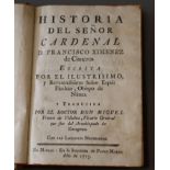 Flechier, Esprit, 1632-1710 - Historia del Senor Cardenal D. Francisco Ximenez de Cisneros, calf,