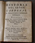 Flechier, Esprit, 1632-1710 - Historia del Senor Cardenal D. Francisco Ximenez de Cisneros, calf,