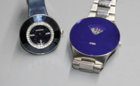 Two gentleman's modern wrist watches, Storm and Swarovski. Condition: Storm- Case diameter 44mm.