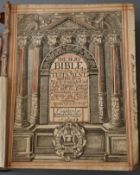 The Bible in English - The Holy Bible, engraved architectural title page, by John Chantrey, with