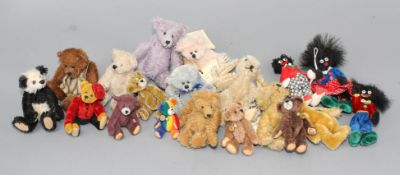 Twelve miniature Teddy Herman, eighteen miniature bears including Mystic Bears, Herman Pawsey &
