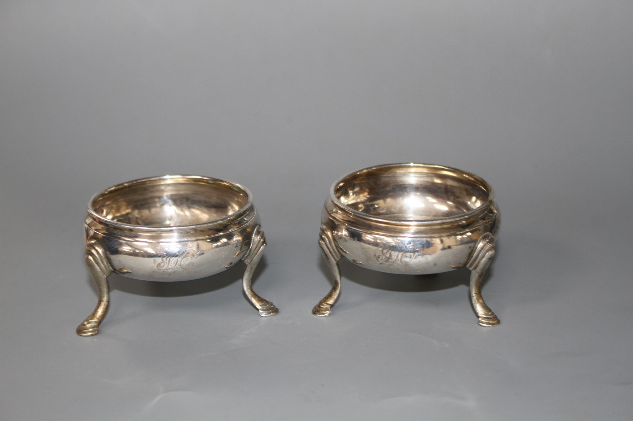 A pair of George III silver bun salts, by Peter & Ann Bateman, London, 1794, 61mm, 2.5ozCondition: - Image 5 of 8