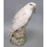 A Royal Copenhagen Icelandic falcon, model 1661, H. 39cm Condition: Tail feather broken and re-glued