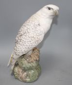 A Royal Copenhagen Icelandic falcon, model 1661, H. 39cm Condition: Tail feather broken and re-glued