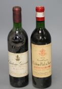 A bottle of Chateau Giscours Margaux 1974 and a bottle of Chateau Phelan Segur 1972 Condition: