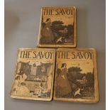 Beardsley, Aubrey (et al) - The Savoy, Two issues, No.1 - January 1896, one lacking spine, the other