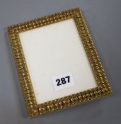 An Hermes of Paris gilt brass photograph frame, height 15.5cm aperture 12 x 9cm Condition: Very good