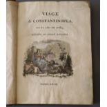 Moreno, Jose, 1748-1792. - Viage a Constantinopla en el ano de 1784, burr calf, folio, 24 plates,