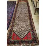 An Araak runner, 390 x 105cm Condition: In good clean condition, light wear to the fringes.