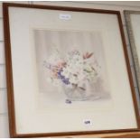 Nora H. Cullen (Exh 1933-40), four watercolours, Flower studies, largest 35 x 40cm Condition:-
