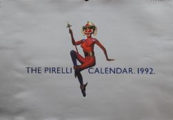 A 1992 Pirelli calendar, mint in box
