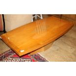 A satin maple coffee table, L.150cm D.81cm H.41cm Condition: Very good clean condition