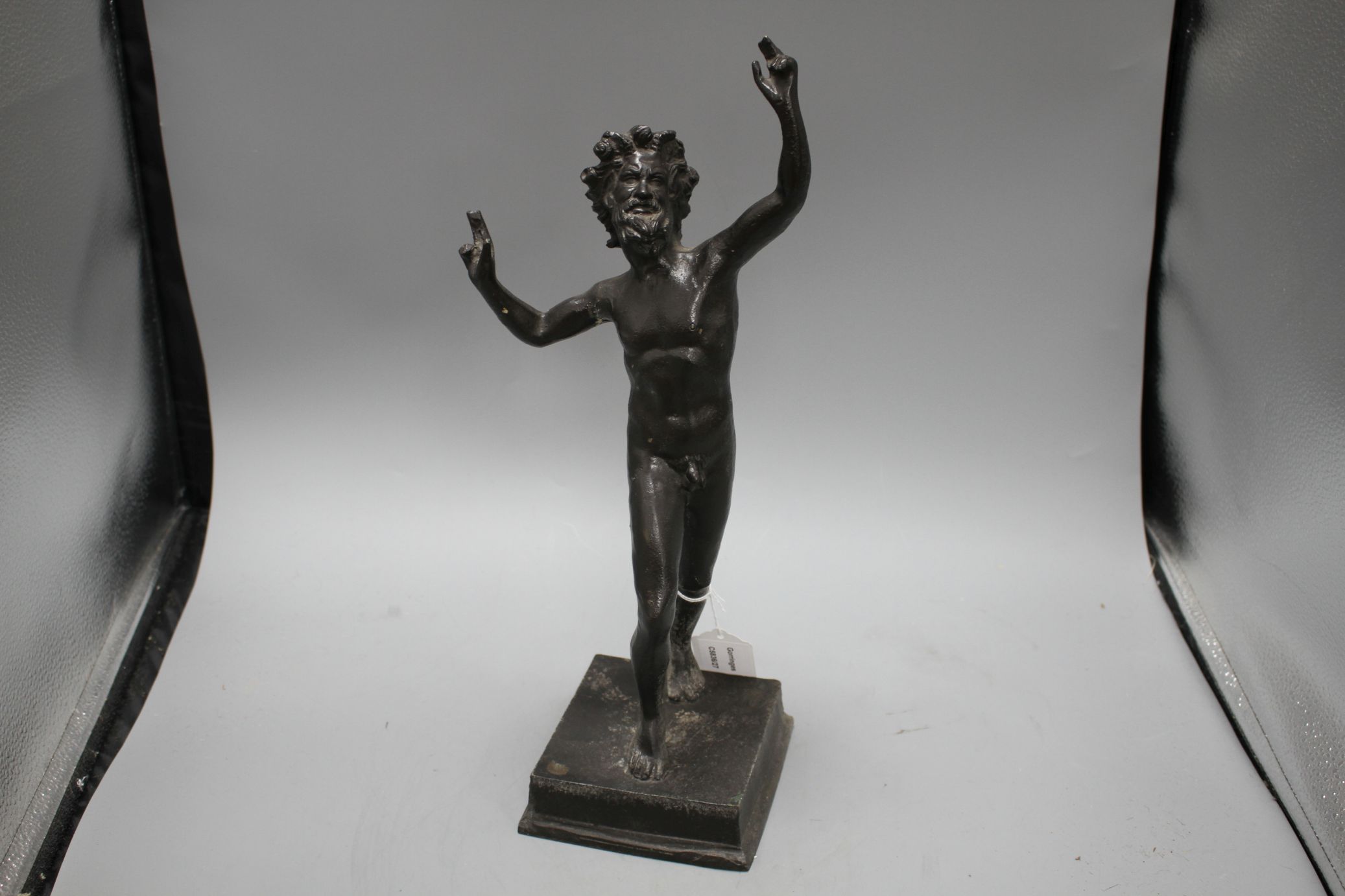 A 19th century Italian bronze figure of the dancing faun, height 42cm Condition: Dark blackish - Image 3 of 5