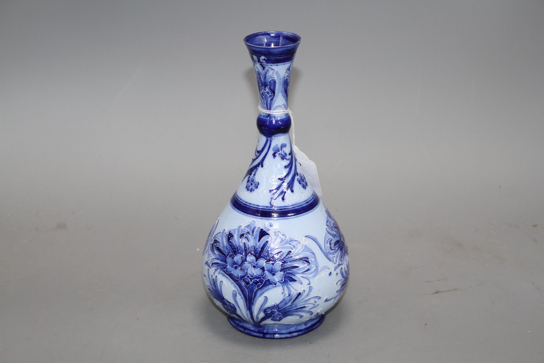 A Moorcroft Macintyre Florian ware vase, 22.5cm Condition: A few small firing flaws in the glaze - Image 3 of 4