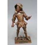 Vital Cormes. A bronze figure of Fracasse, signed in the bronze, height 34cm Condition: A light