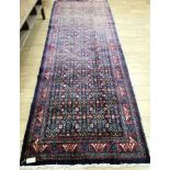 A Hamadan runner, 315 x 110cm Condition: In good condition.