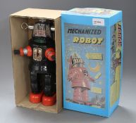 A Nomura (Japan) mid-20th century battery-operated Mechanized Robot (replacement box) Condition: