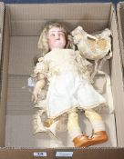 A Kestner 192 doll, original wig, body good condition, 15in.