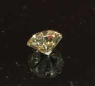 An unmounted round brilliant cut diamond, weighing 1.02ct, with an estimated colour and clarity of