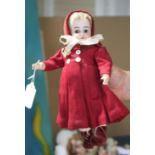 A Simon & Halbig 1079 doll, original clothes, 10in.